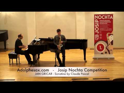Josip Nochta Competition JAN GRICAR Sonatine by Claude Pascal