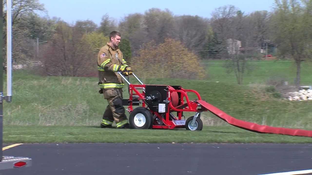 RollNRack Power Roller XL Fire hose roller for large diameter hose In