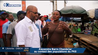 GABON / RPM : Alexandre BARRO CHAMBRIER au contact des populations du PK8