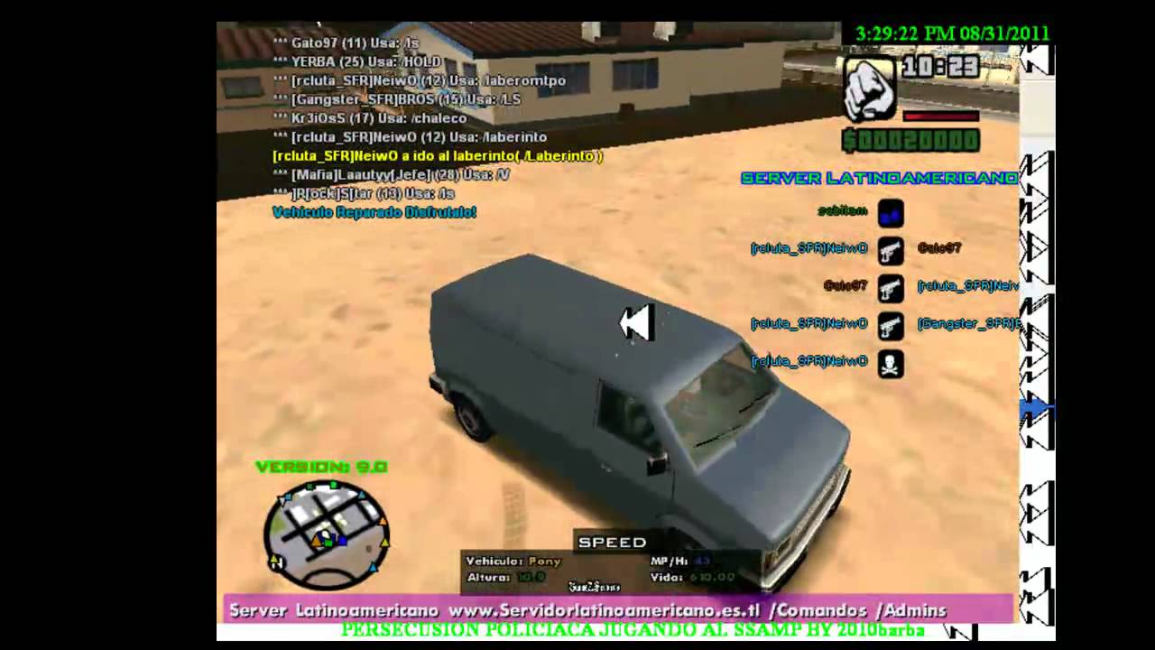 SERVER LATINOAMERICANO SAMP 0.3C Y 0.3D - YouTube