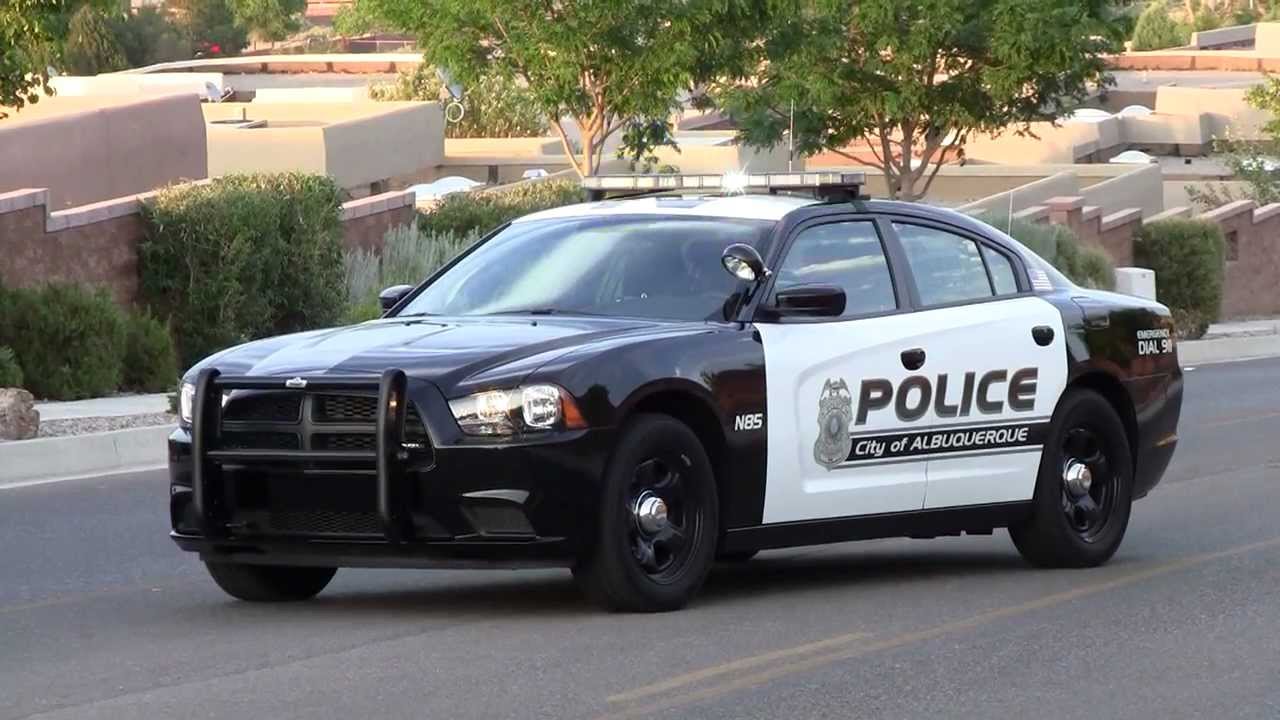 Albuquerque Police Department Black and White Police Car