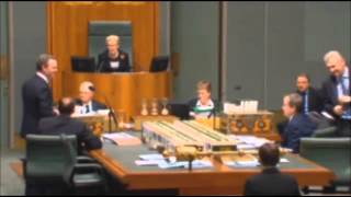 Pyne drops the C-Bomb in Parliament