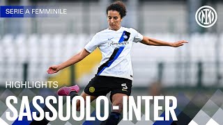 SASSUOLO 1-2 INTER | HIGHLIGHTS | SERIE A FEMMINILE EBAY 23/24 ⚽⚫🔵?