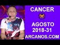 Video Horscopo Semanal CNCER  del 29 Julio al 4 Agosto 2018 (Semana 2018-31) (Lectura del Tarot)