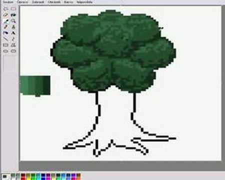 Pixel Art tutorial: Tree - YouTube