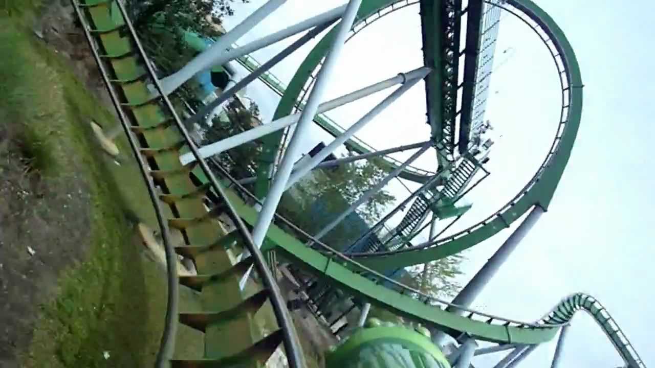 Incredible Hulk roller coaster ride front row seat, Universal Studios