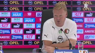 De persconferentie voorafgaand aan Feyenoord-Kuban Krasnodar met Ronald Koeman en Jordy Clasie