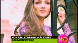 Muere la actriz Karla Alvarez