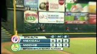 Brian Burgamy se roba el homerun, Águilas vs Cañeros