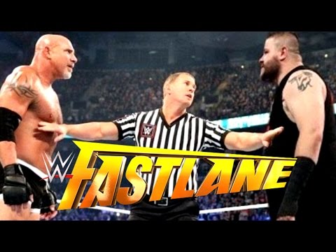 WWE FASTLANE 2017 Goldberg vs Kevin Owens