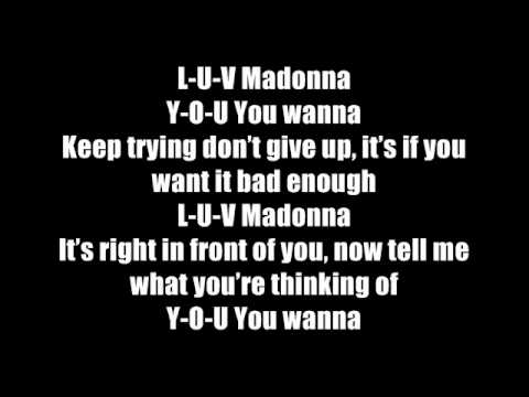 Madonna - Give Me All Your Luvin Lyrics MetroLyrics