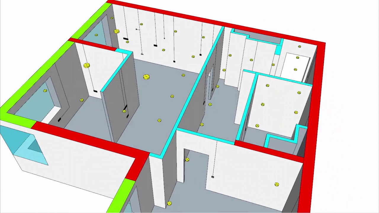 Как начертить схему электропроводки в квартире программа