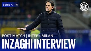 INTER 1-0 MILAN | INZAGHI INTERVIEW 🎙️⚫🔵??