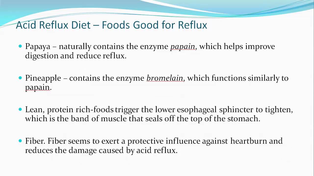 Acid Reflux Diet Plan - Best Foods to Avoid (and Those to ...