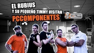 Elrubius y pequeño Timmy visitan PcComponentes