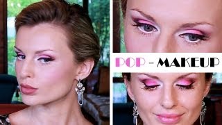 Макияж #36 Harlem shake brash pink makeup / Розовый POP-макияж  (KatyaWorld)