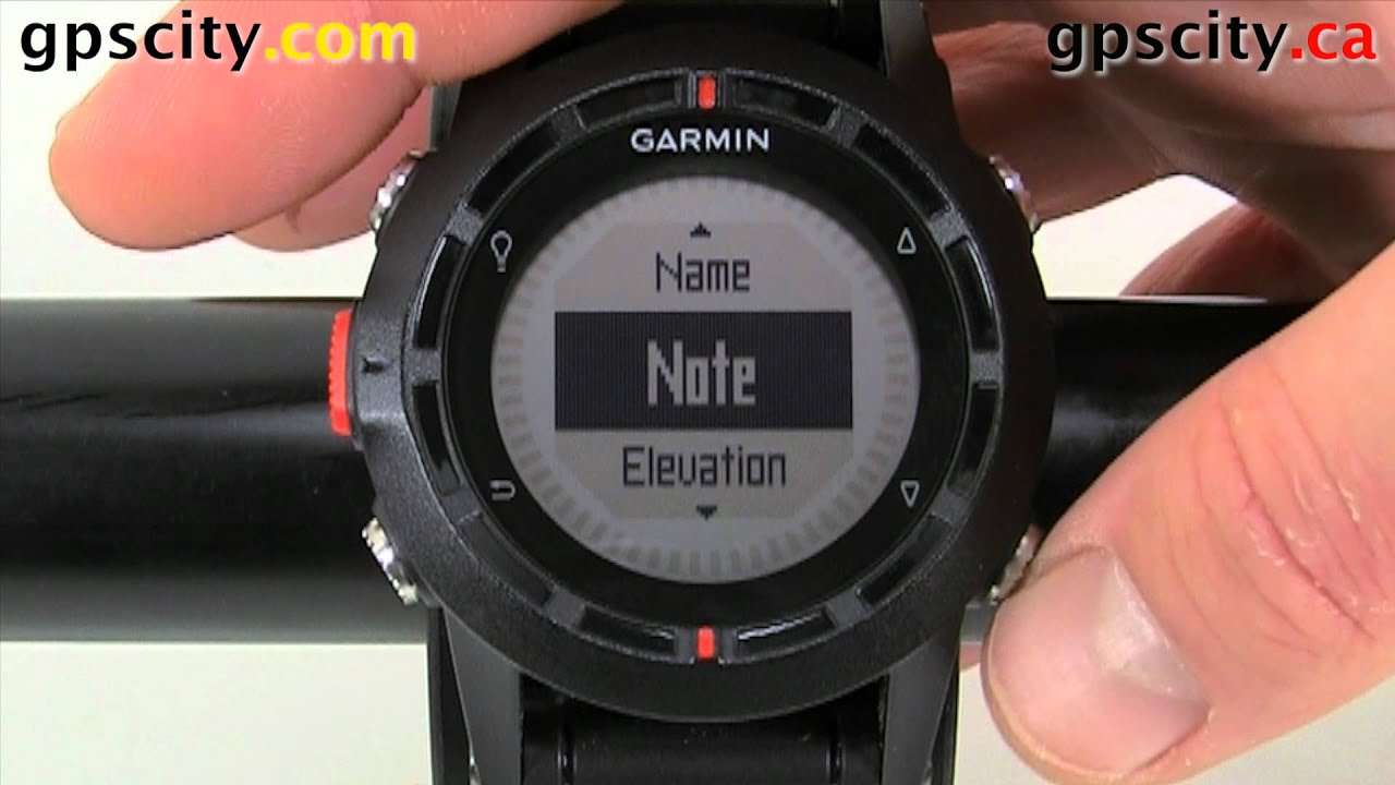 How to Mark a Waypoint with the Garmin fenix Outdoor GPS with GPS City ...