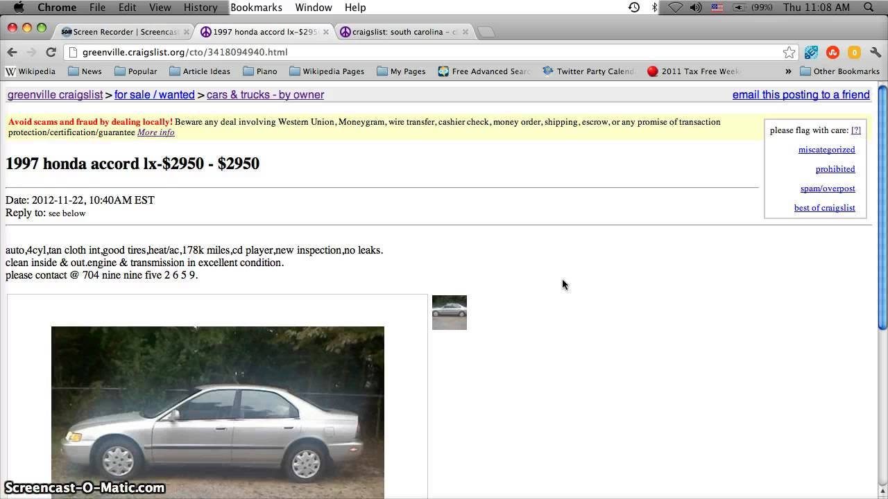 Craigslist Greenville SC Used Cars - Best For Sale by ...