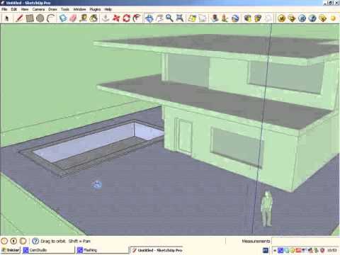 Sketchup tutorial 1- Simple house modeling - YouTube