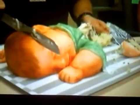 Realistic baby cake - YouTube