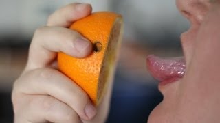 Bestrafung: Tutorial - Zungenkuss mit Orange