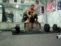 Christina Hart deadlifting 435 at 130