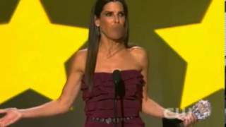 Sandra Bullock drops F bomb after her acceptance speech is rudely interrupted during Critics' Choice