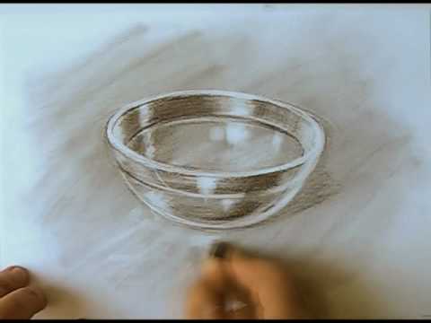 drawing glass - how to draw transparent objects - YouTube