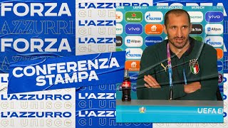 Conferenza stampa pre-partita di Chiellini | Belgio-Italia | EURO 2020