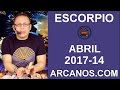 Video Horscopo Semanal ESCORPIO  del 2 al 8 Abril 2017 (Semana 2017-14) (Lectura del Tarot)