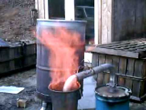 Wood Gasifier #3 - YouTube