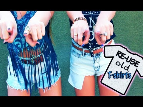 Video by @andreascho showing many ways to Upcycle Old T-Shirts!