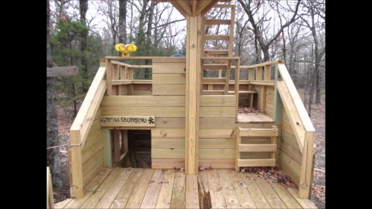 Pirate Ship Playhouse Plans - YouTube