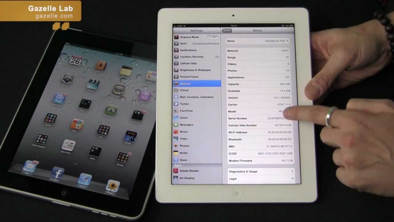 How to Identify Your iPad Model - Tutorial by Gazelle.com - YouTube