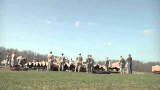 Time Lapse of Construction of Army Tent