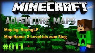 Minecraft: Adventure Maps #011 2/2 - 3 Level bis zum Sieg - by RaphyLP