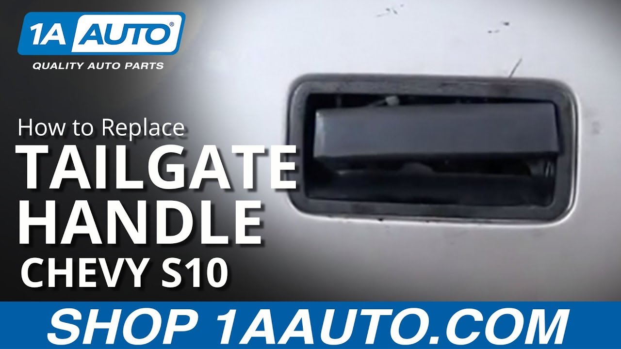 How To Install Replace Tailgate Handle Chevy S10 Pickup Truck GMC S15