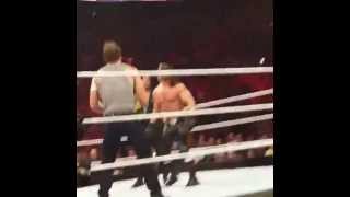 Dean and roman play keep away with seths Briefcase.