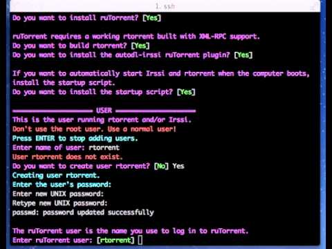 How to install rutorrent/rtorrent with autodl-irssi on a VPS - YouTube