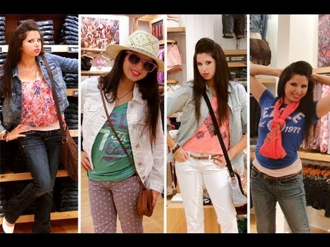 ... School Shopping  Outfit Ideas At American Eagle Outfitters! - YouTube