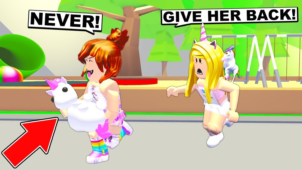 Gold Digger Stole My Unicorn In Adopt Me Roblox