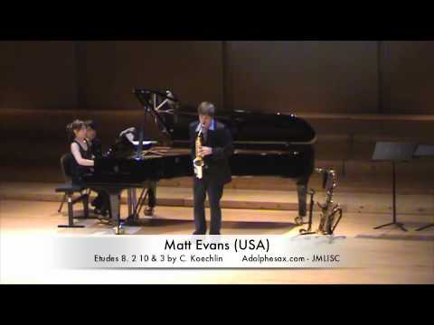 3rd JMLISC Matt Evans (USA) Etudes 8. 2 10 & 3 by C. Koechlin