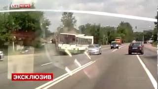 moscow crash kamaz with bus