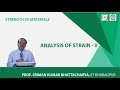 Lecture - 8 Analysis of Strain - II