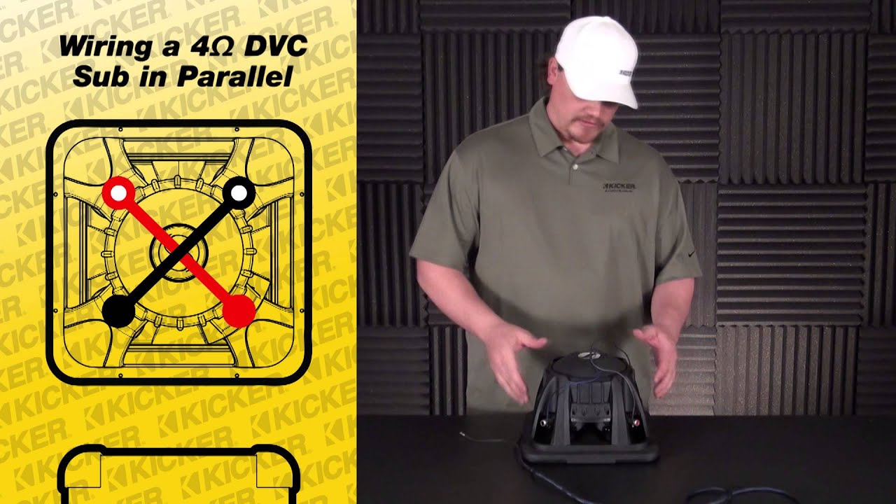 Subwoofer Wiring: One 4 ohm Dual Voice Coil Sub in Parallel - YouTube