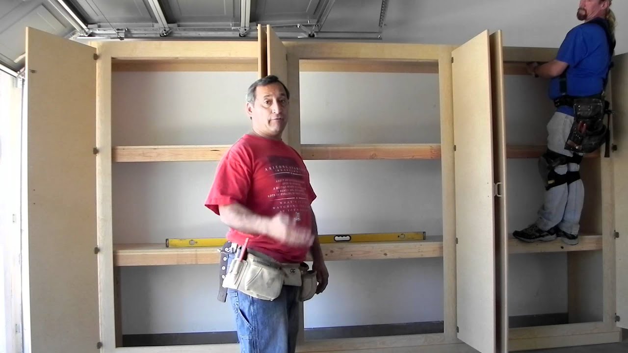 Gallery Images of How To Build Wall Cabinets For Garage