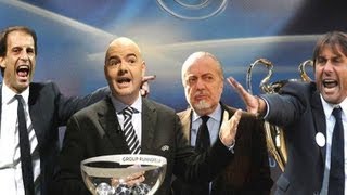 SORTEGGIO CHAMPIONS LEAGUE - PARODIA