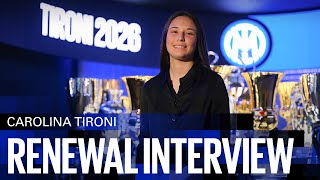 CAROLINA TIRONI | EXCLUSIVE INTER TV RENEWAL INTERVIEW | #Tironi2026 #InterWomen ⚫🔵?