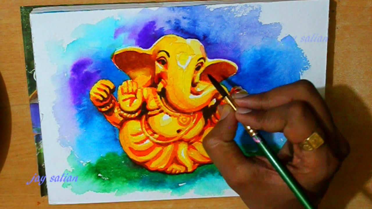 how to draw Ganesha - YouTube