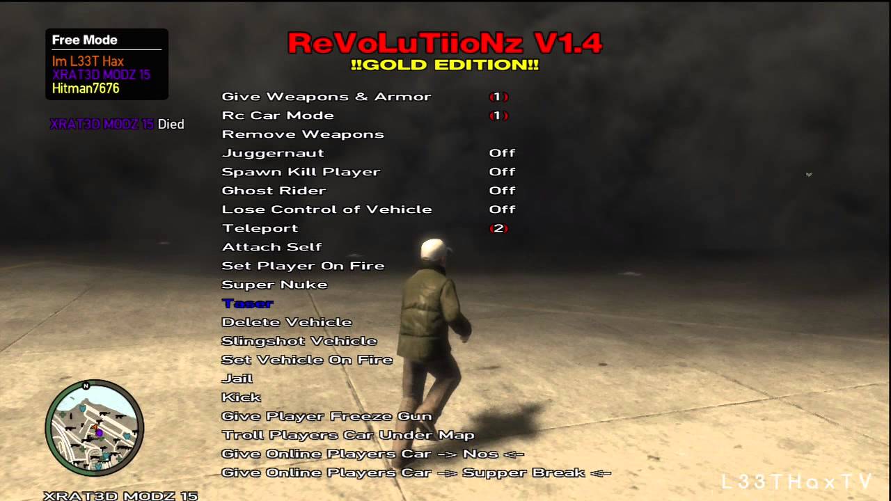 ReVoLuTiioNz v1.4 Mod Menu - GTA IV - ISO Mod - XBOX 360 - YouTube